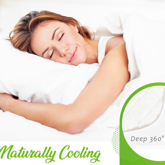 COMFIER SLEEP "100% Bamboo Mattress Protector" Waterproof- NaturallyCooling-KING - Picture 9 of 13